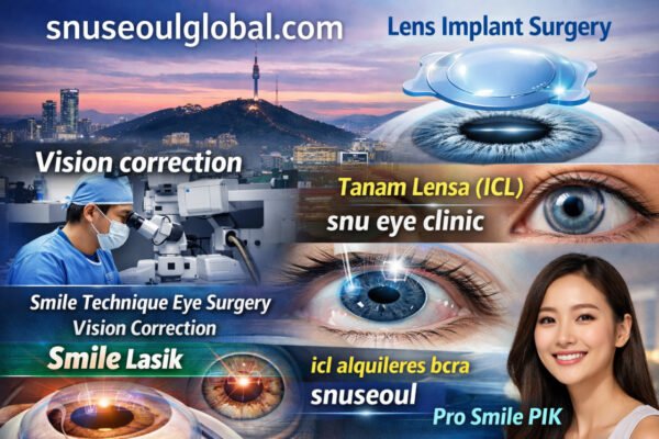Improve eyesight with lens implant surgery powered by icl biotech at snu eye clinic Korea